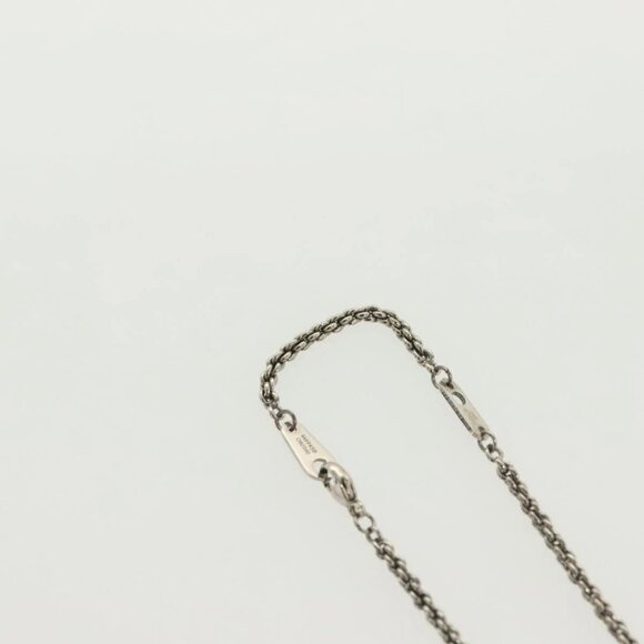 LOUIS VUITTON DJ Vocabulary Necklace metal Silver M69458 LV Auth 138915 - Picture 8 of 16